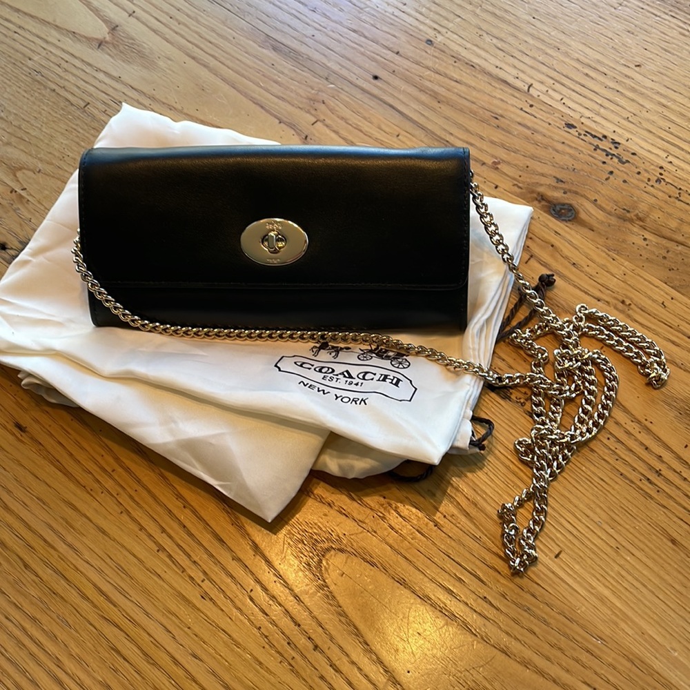 Black Coach clutch purse